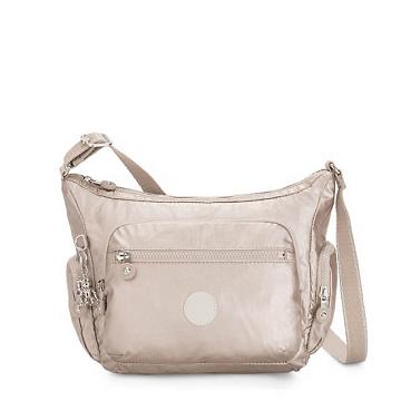 Kipling Gabbie Small Metallic Crossbody Veske Sølv | NO 2072YX